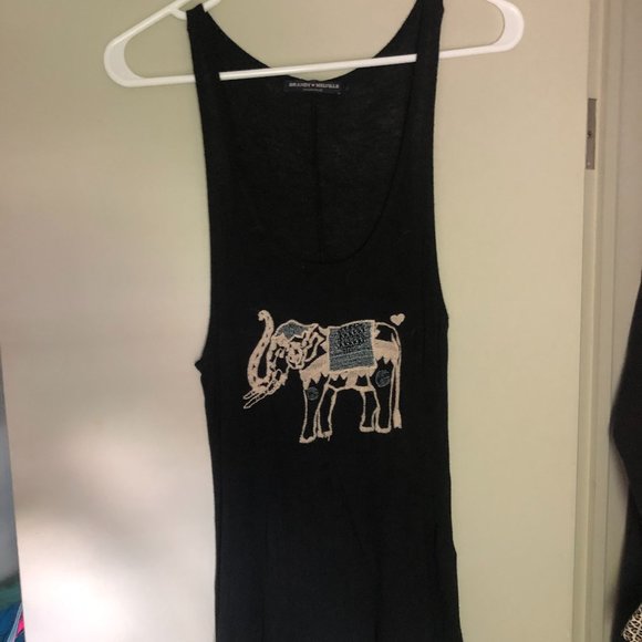 Rare Brandy Melville Embroidered Elephant Tank - Picture 2 of 4